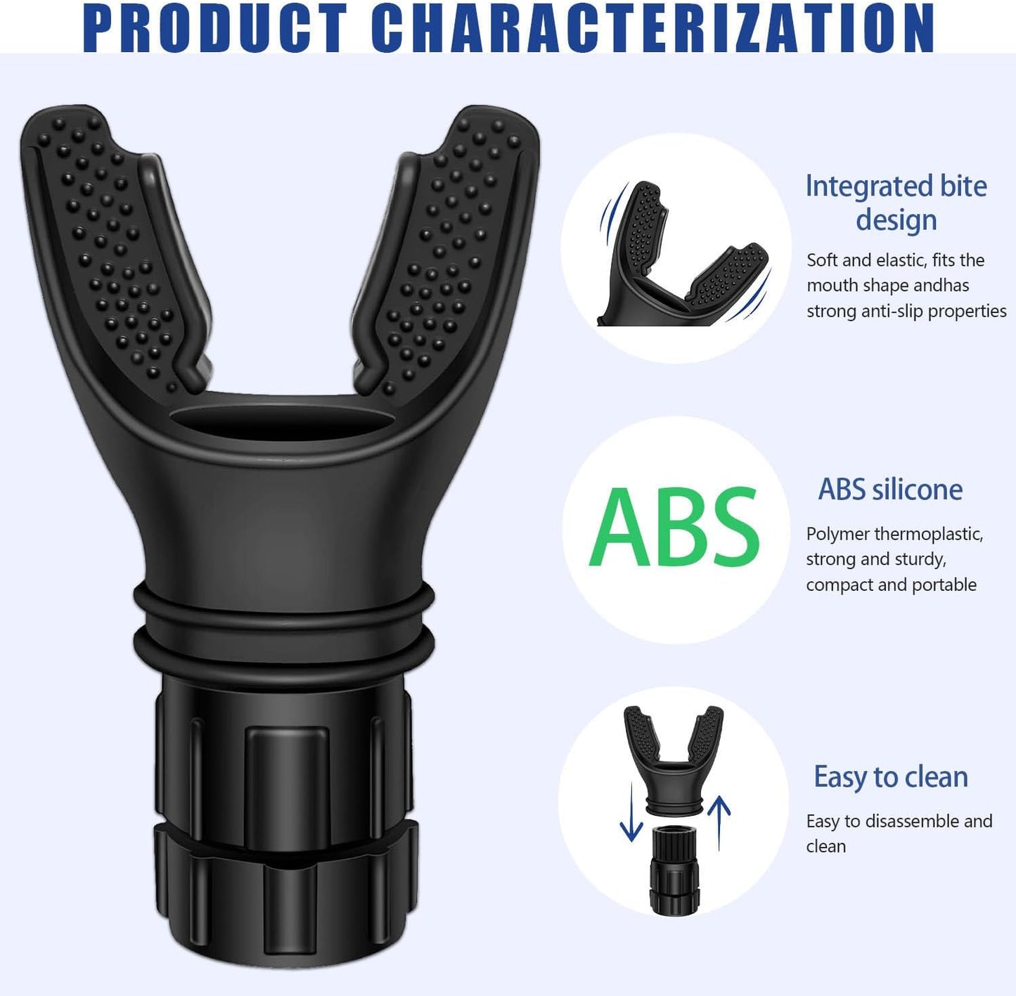 Breathing Trainer with Resistance Adjustable, Portable Breathing Exercise Device for Lungs, Lung Trainer with Excellent Quality Silicone, Improve Breathing Capacity and Endurance
